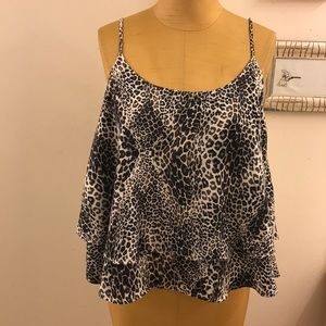 💥TART💥 leopard animal 🦓 print tiered poly tank